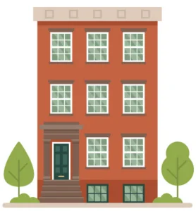 Apartment building icon multi story apartment building icon
