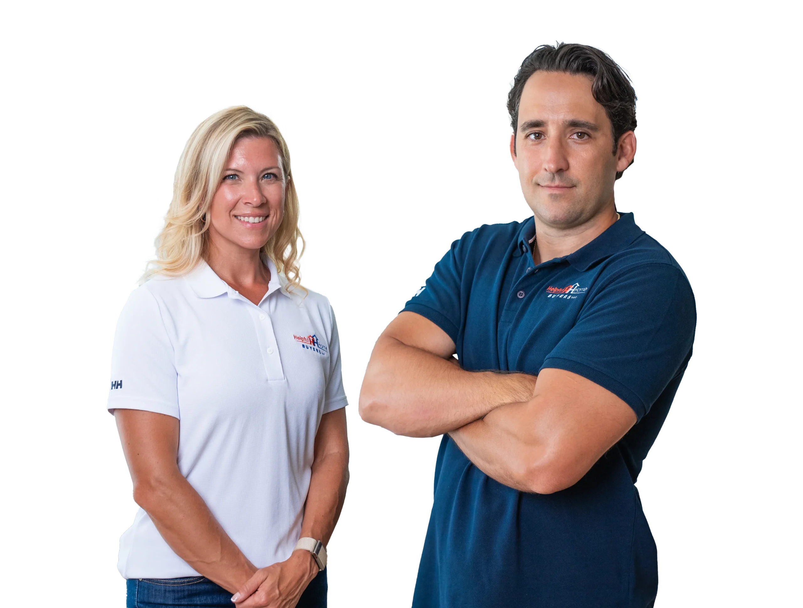 Meghan and Dan of Helpful Home Buyers Posing together