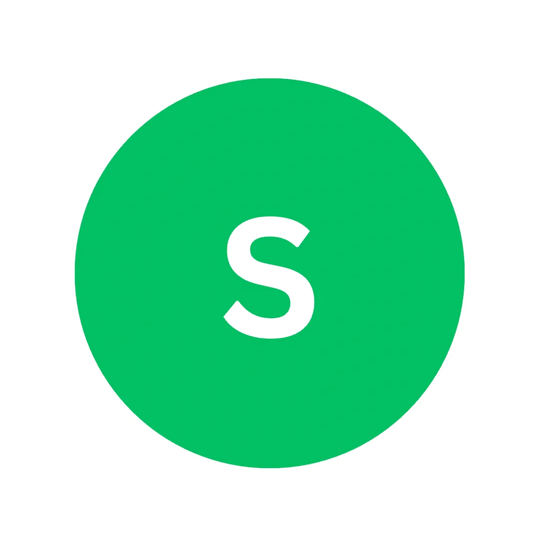 Circle Icon with the initial of the reviewer - S